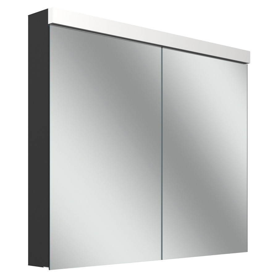 Armoire de toilette Schneider LOW plus TW UP/AP
89.5 x 74.7 x 12/13.3 cm
Profilé en aluminium
2&nbsp;portes à double miroir (45/45)
éclairage LED direct et indirect, 23/14 Watt
2000-6500 Kelvin, 6252 Lumen
dimmable, Tunable White
dessus et dessous séparément commutable
2 tablettes en verre, 2 prises doubles
en bas à gauche et à droite sur le profil latéral
Classe d’énergie C, IP44