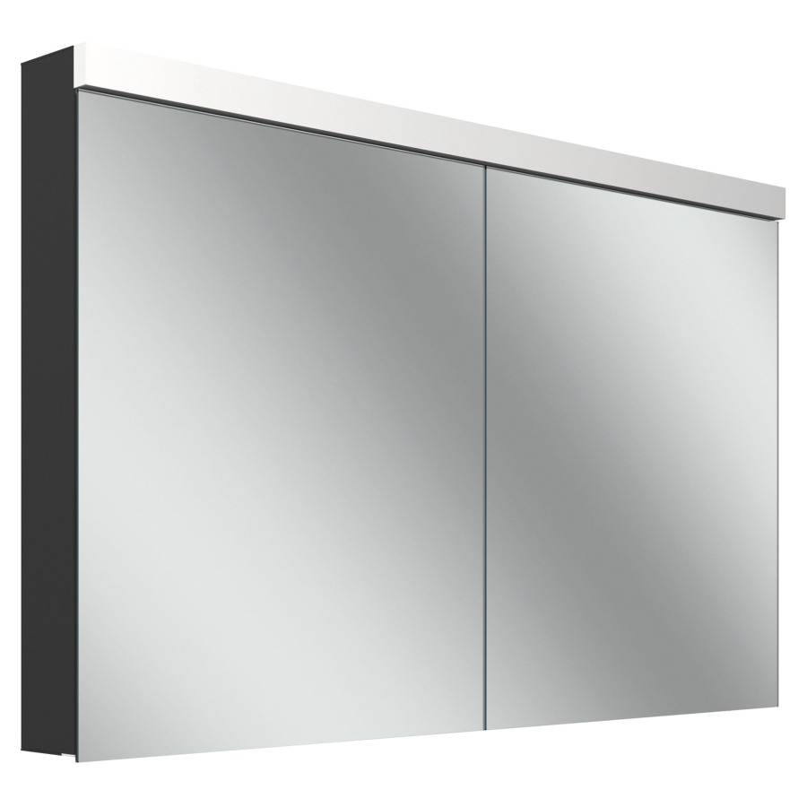 Armoire de toilette Schneider LOW plus TW UP/AP
119.5 x 74.7 x 12/13.3 cm
Profilé en aluminium
2&nbsp;portes à double miroir (60/60)
éclairage LED direct et indirect, 30/19 Watt
2000-6500 Kelvin, 8336 Lumen
dimmable, Tunable White
dessus et dessous séparément commutable
4 tablettes en verre, 2 prises doubles
à la partition en bas
Classe d’énergie C, IP44