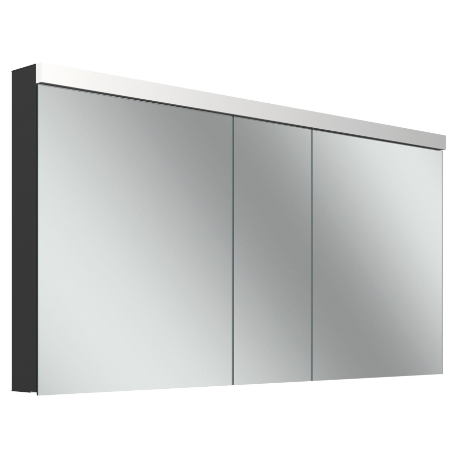 Armoire de toilette Schneider LOW plus TW UP/AP
149.5 x 74.7 x 12/13.3 cm
Profilé en aluminium
3&nbsp;portes à double miroir (60/30/60)
éclairage LED direct et indirect, 38/24 Watt
2000-6500 Kelvin, 10420 Lumen
dimmable, Tunable White
dessus et dessous séparément commutable
4 tablettes en verre, 2 prises doubles
à la partition en bas
Classe d’énergie C, IP44