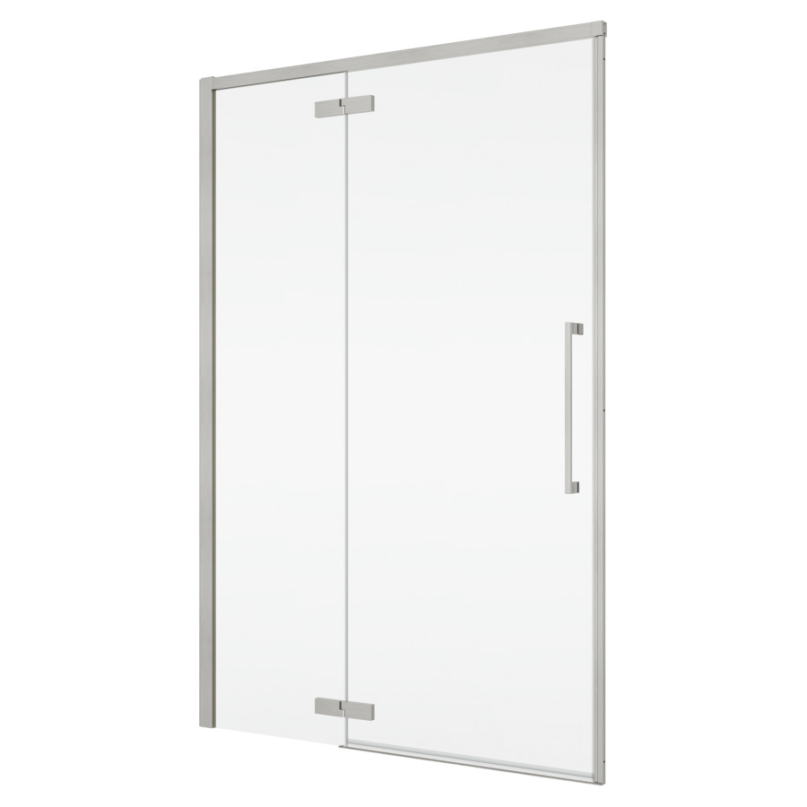 Porte battante Oriana
90 cm, H 200 cm
1 panneau, avec le panneau fixe
butée à gauche, avec cadre partiel
