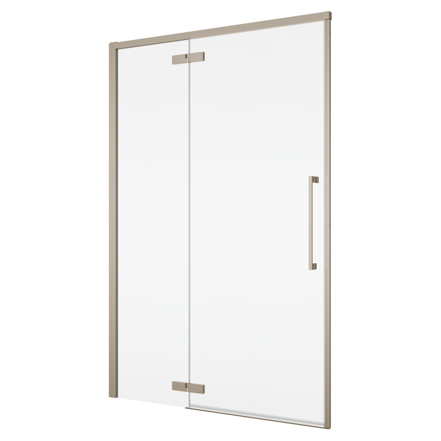 Porte battante Oriana
90 cm, H 200 cm
1 panneau, avec le panneau fixe
butée à gauche, avec cadre partiel