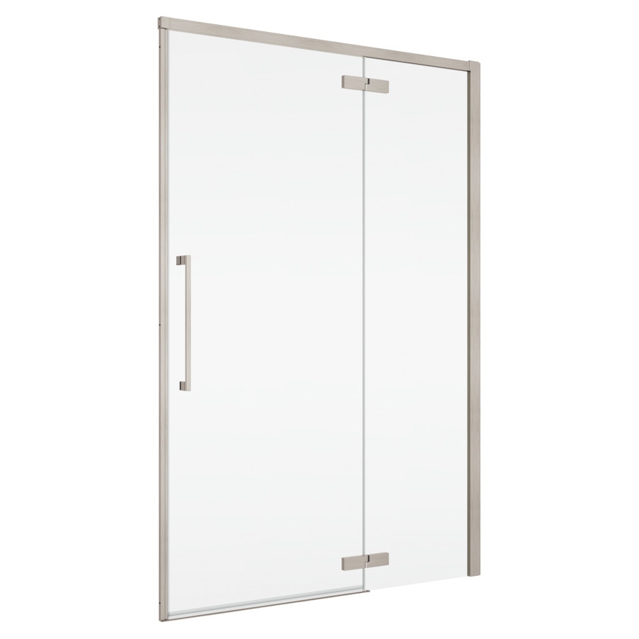 Porte battante Oriana
90 cm, H 200 cm
1 panneau, avec le panneau fixe
butée à droite, avec cadre partiel