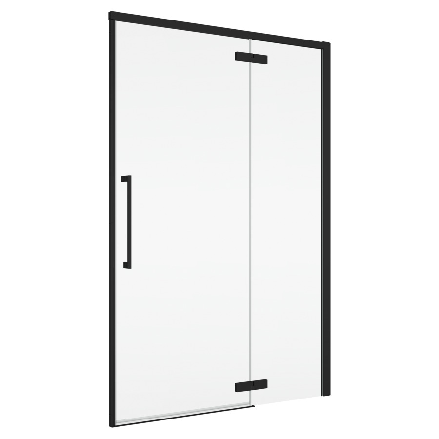 Porte battante Oriana
90 cm, H 200 cm
1 panneau, avec le panneau fixe
butée à droite, avec cadre partiel