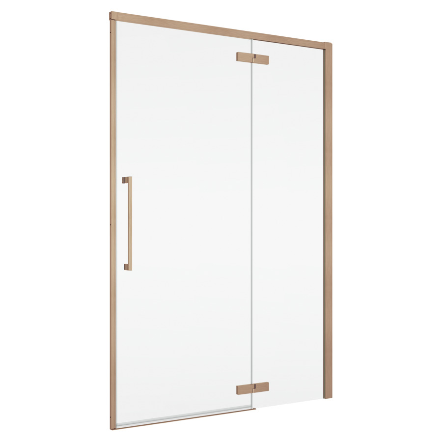 Porte battante Oriana
90 cm, H 200 cm
1 panneau, avec le panneau fixe
butée à droite, avec cadre partiel