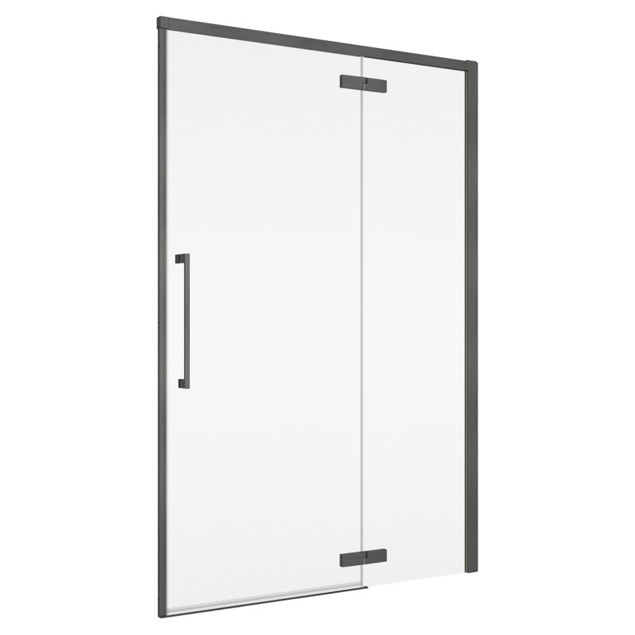 Porte battante Oriana
140 cm, H 200 cm
1 panneau, avec le panneau fixe
butée à droite, avec cadre partiel