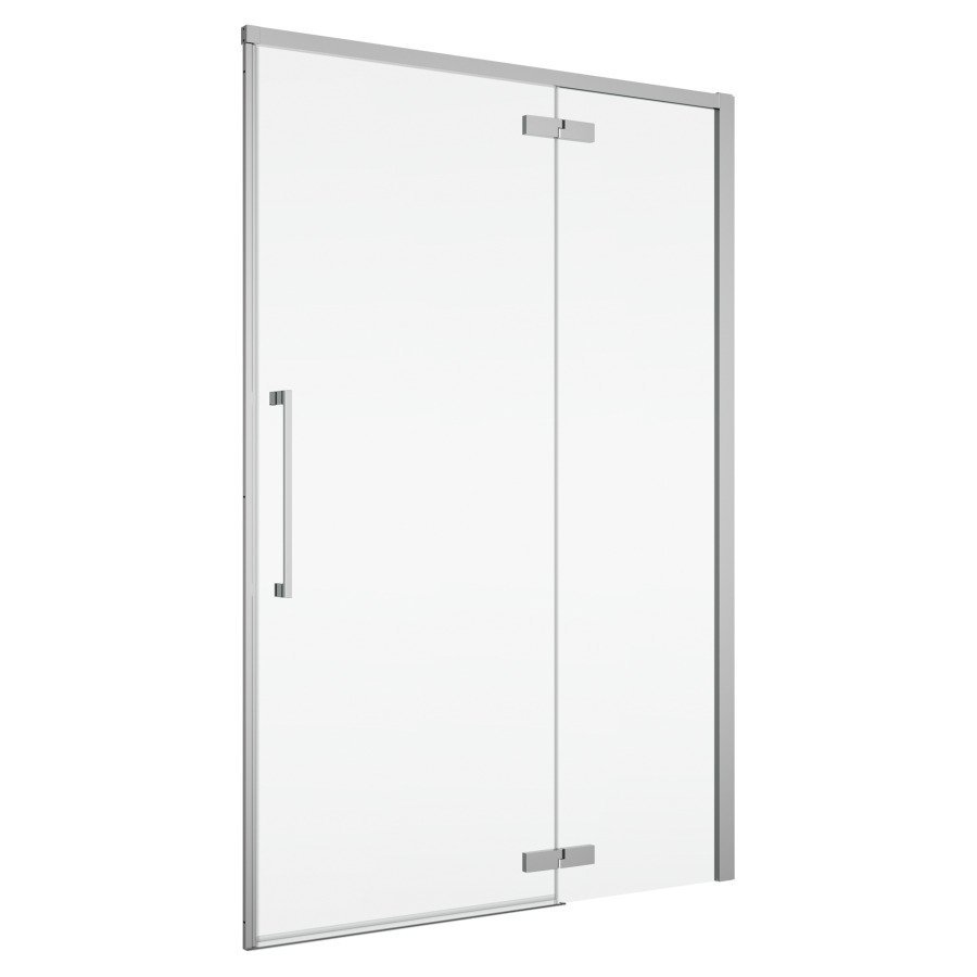 Porte battante Oriana
150 cm, H 200 cm
1 panneau, avec le panneau fixe
butée à droite, avec cadre partiel