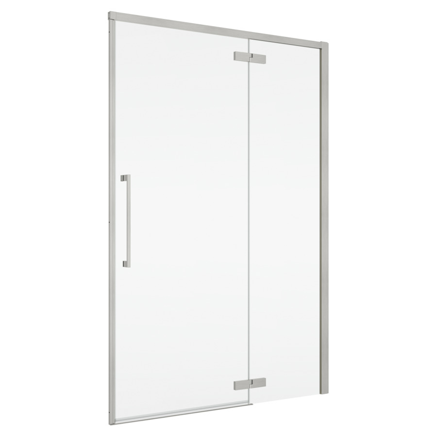 Porte battante Oriana
160 cm, H 200 cm
1 panneau, avec le panneau fixe
butée à droite, avec cadre partiel
