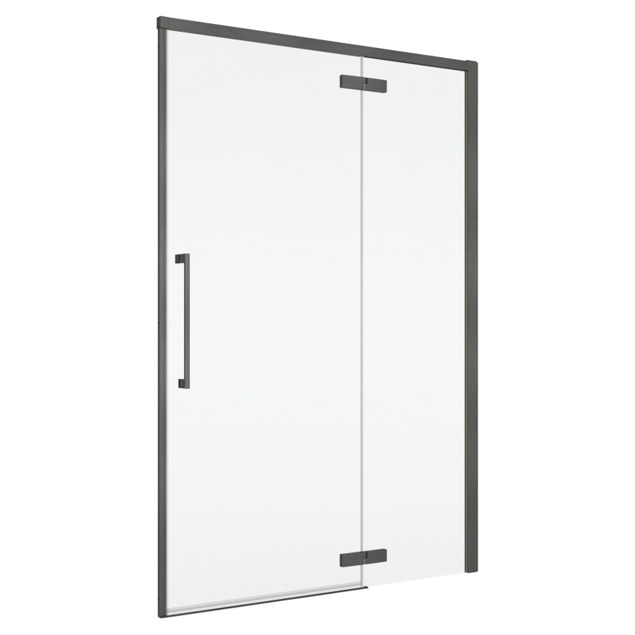 Porte battante Oriana
160 cm, H 200 cm
1 panneau, avec le panneau fixe
butée à droite, avec cadre partiel
