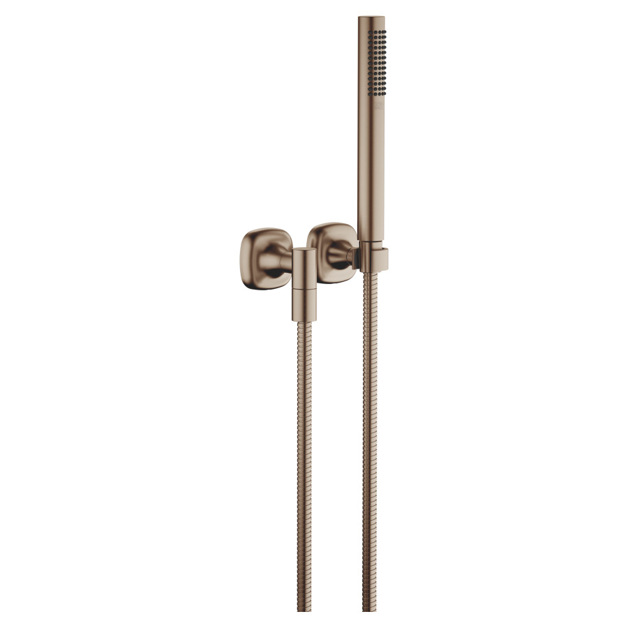 Garniture de douche  COYA
avec rosaces individuelles 60 x 60 mm
douche à main Compact Rain
débit 15 (L/min)
avec système anti-calcaire
tuyau de douche métallique 125 cm
groupe acoustique&nbsp;II