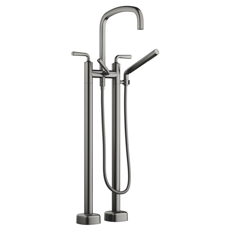 Batterie de bain COYA pose libre
H jusqu'à aérateur 834 mm
saillie 280 mm, goulot orientable
débit 24.6 (L/min)
douche à main 6.8 (L/min), Compact Rain
tuyau de douche métallique 125 cm
avec poignées à levier
sans corps à encastrer 769021
groupe acoustique&nbsp;I