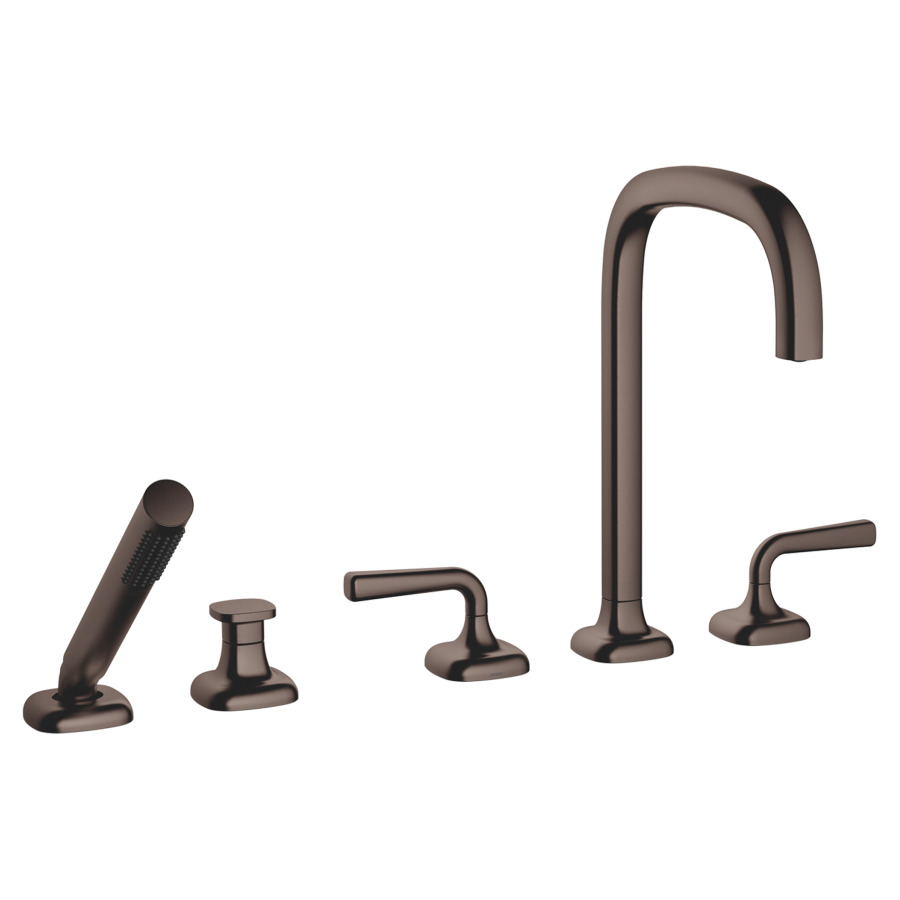 Garniture de remplissage COYA
montage sur carrelage/bord de baignoire 
5-trous, goulot orientable, saillie 220 mm
douche à main, inverseur, mélangeur, bec, mélangeur 
débit 20.4 (L/min)
douche à main 6.8 (L/min), Compact Rain
tuyau de douche métallique 175 cm
avec poignées à levier
groupe acoustique&nbsp;I