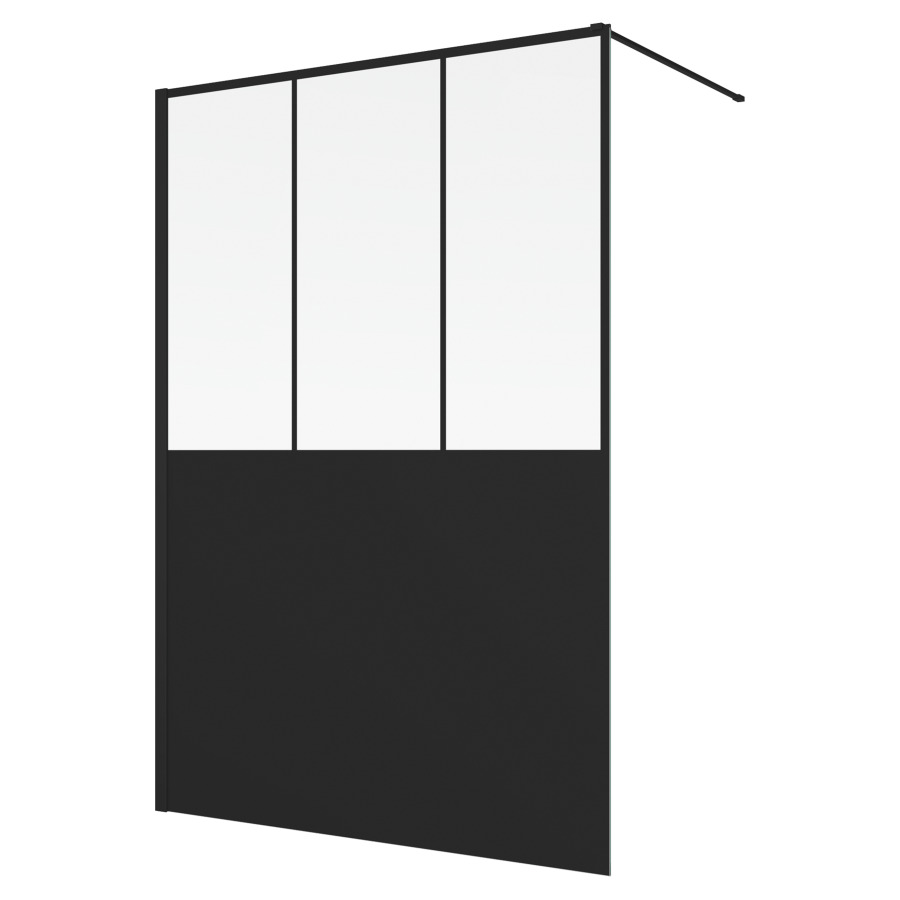Cloison latérale Easy 2.0 Loft Walk-in
90 cm, H 200 cm
butée à gauche ou à droite
avec barre de stabilisation de 125 cm
recoupable