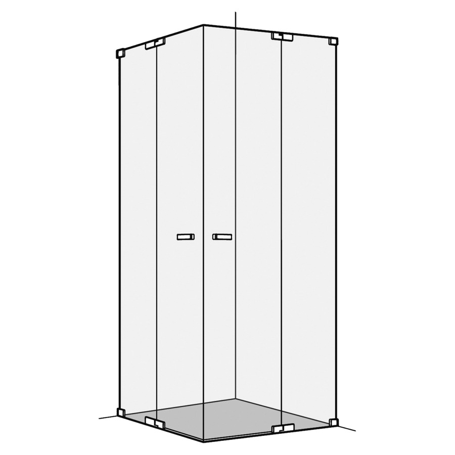 Entrée diagonale S808Plus
100.1-150 x 100.1-150 cm, H 200 cm
sans cadre
porte battante avec partie fixe à gauche et à droite
montage pour collage possible avec Gluetech
MESURES EXACTES SELON PRISE DE MESURE