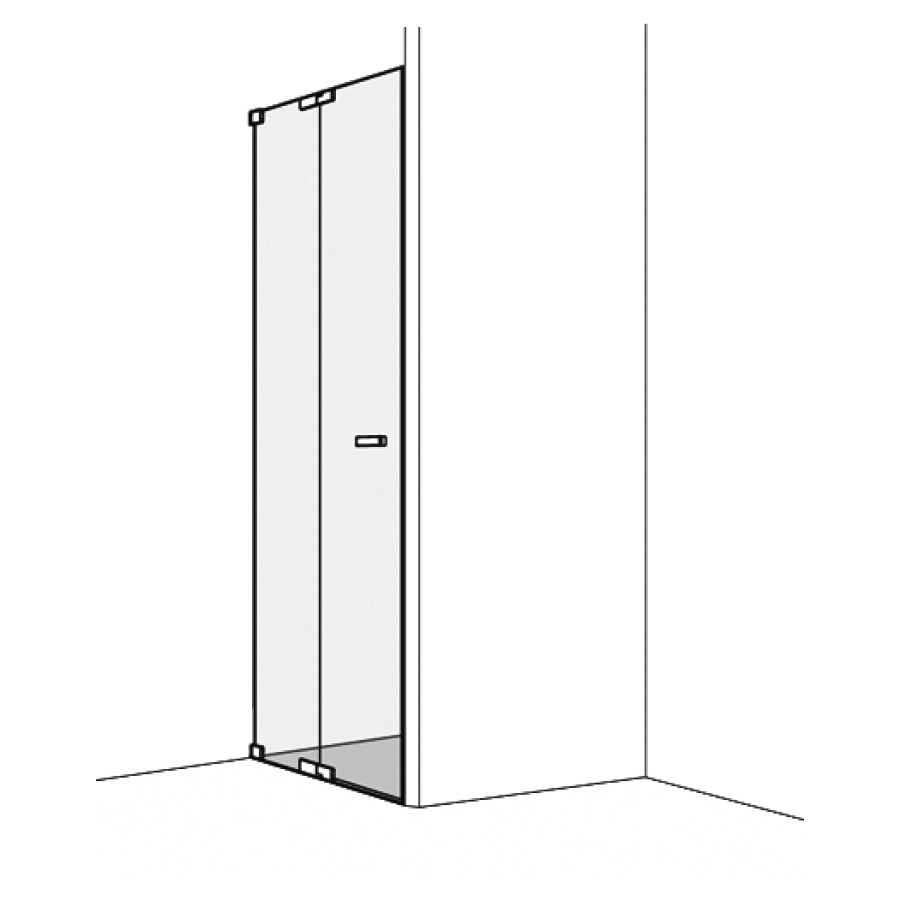 Porte battante S808Plus niche
180.1-200 cm, H 200 cm
sans cadre
avec élément fixe, charnière à gauche
montage pour collage possible avec Gluetech
MESURES EXACTES SELON PRISE DE MESURE