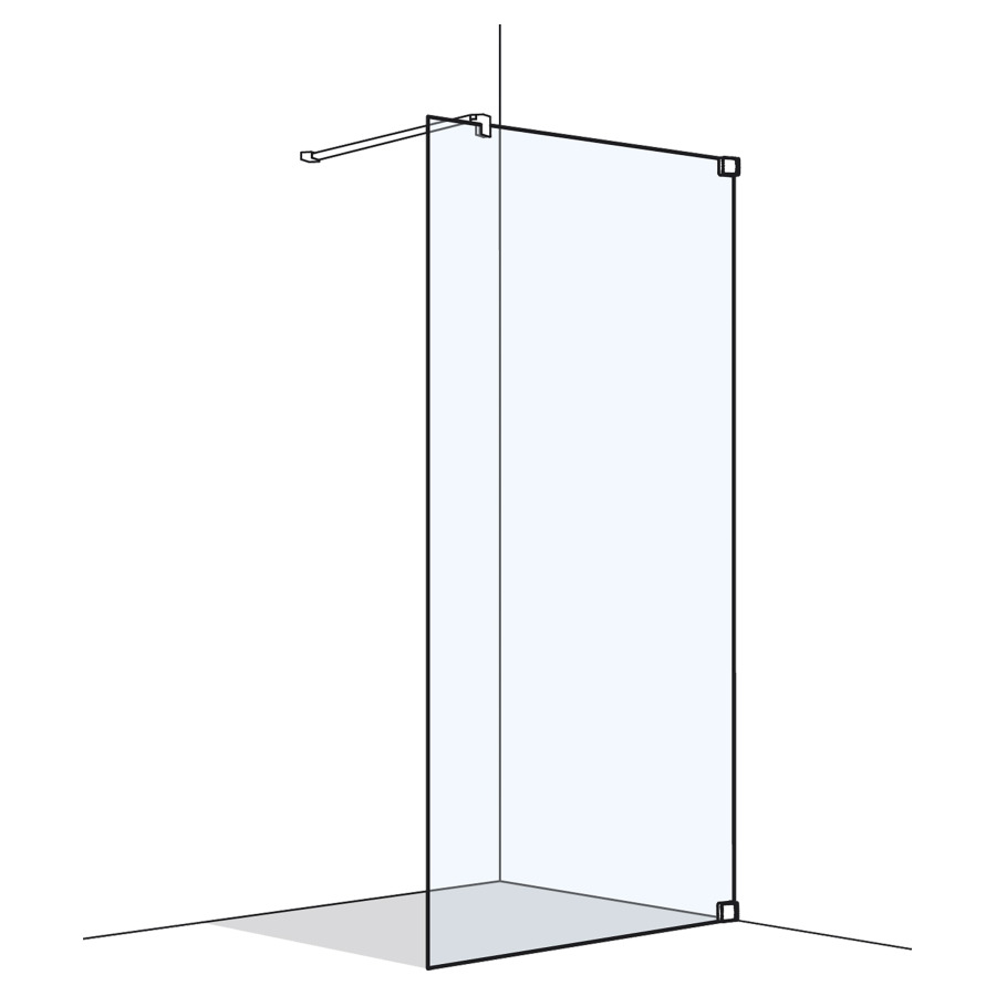 Seitenwand S808Plus freistehend
160.1-180 cm, H 200 cm
rahmenlos, Band rechts
Montage zum Kleben möglich mit Gluetech
GENAUE MASSE NACH AUSMASS