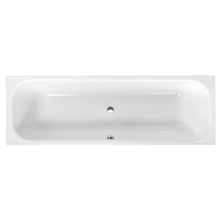 Baignoire CLASSIC XL
210 x 45 x 75 cm
Acier, isolation phonique, modèle à encastrer
écoulement au milieu, volume utile 219 L