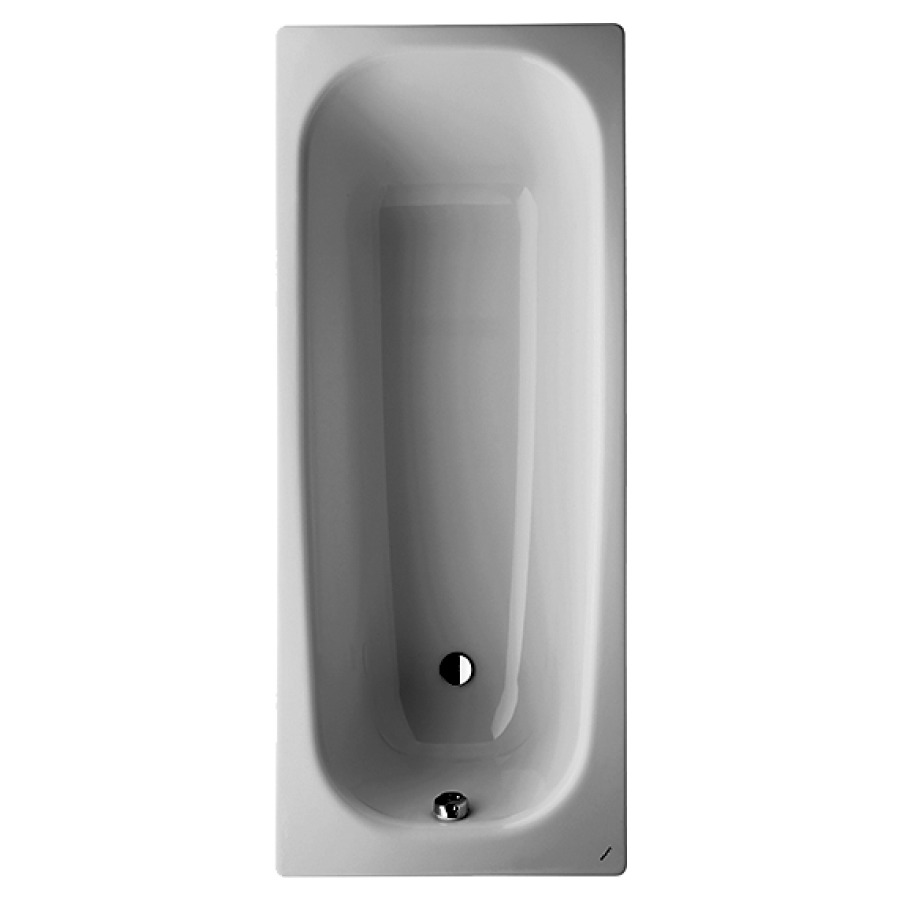 Baignoire MODERNA PLUS
170 x 41 x 75 cm
Acier, isolation phonique, modèle à encastrer
écoulement côté pieds, volume utile 124 L