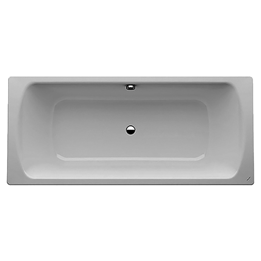 Baignoire MODERNA PLUS
170 x 45 x 75 cm
Acier, isolation phonique, modèle à encastrer
écoulement au milieu, volume utile 155 L