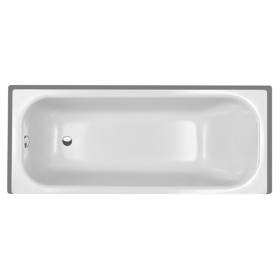 Badewanne NORM CLASSIC
150 x 44 x 70 cm
Stahl, Schallisolierung
Ablauf am Fussende, Nutzinhalt 129 L
Z1101 Zargen hinten, links und rechts