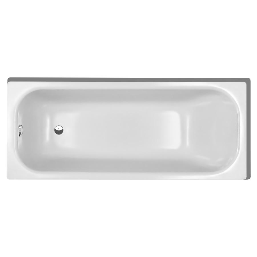 Badewanne NORM CLASSIC
160 x 45 x 70 cm
Stahl, Schallisolierung
Ablauf am Fussende, Nutzinhalt 143 L
Z1100 Zargen hinten und rechts