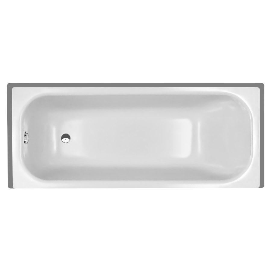 Badewanne NORM CLASSIC
170 x 45 x 75 cm
Stahl, Schallisolierung
Ablauf am Fussende, Nutzinhalt 165 L
Z1101 Zargen hinten, links und rechts