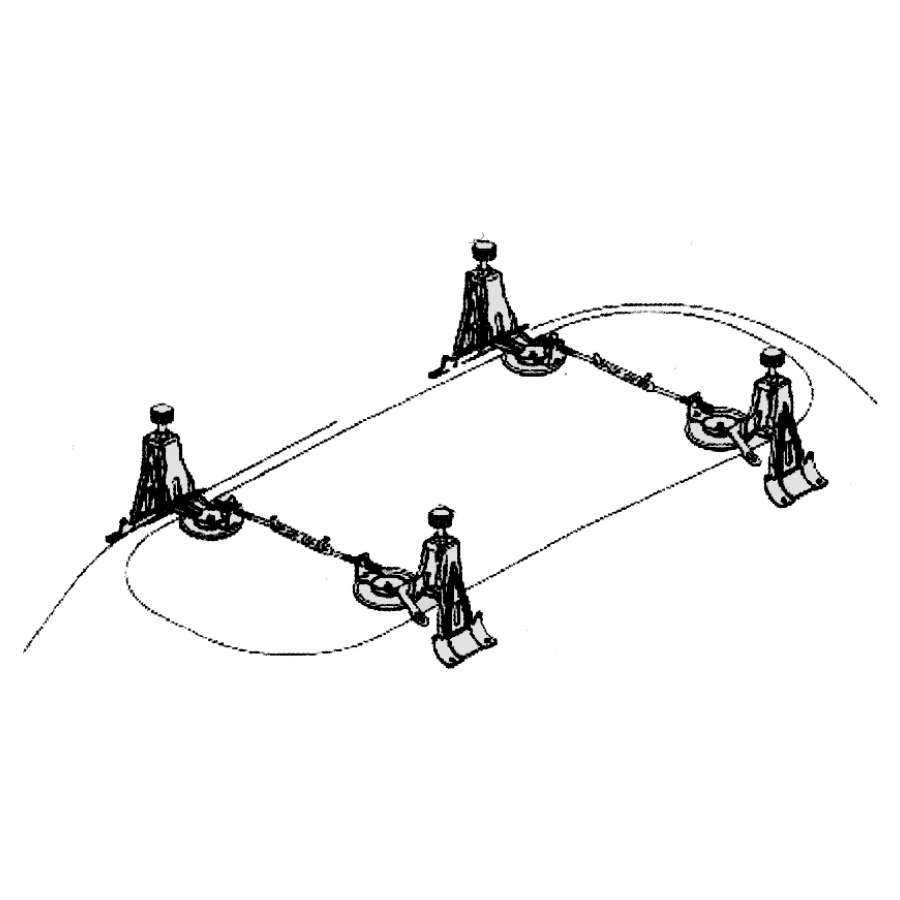 Pieds-support Classic Duo, Centro Duo/Oval