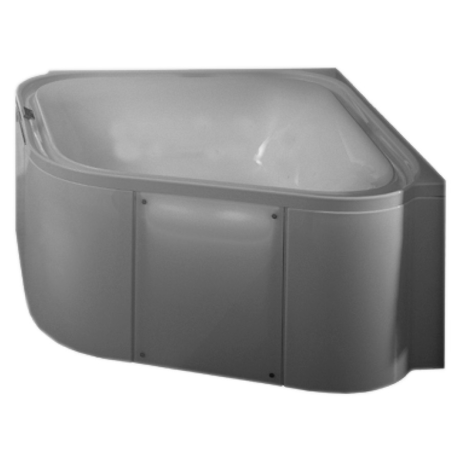 Baignoire d'angle ERGO+
avec revêtement en verre
longueur des côtés
164/174,8 cm, H 48 cm
matière synthétique
avec rigole de trop-plein
entourante et écoulement
intégré, panneau de commande
système écoulement Popup
chromé 230 V, 50/60 Hz, pieds