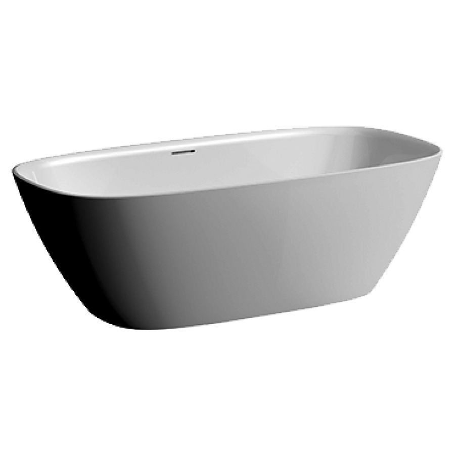 Baignoire INO
170 x 45.5/52 x 75 cm
Fonte minérale, pose libre
écoulement au milieu, volume utile 230 L
avec garniture d’écoulement et de trop-plein