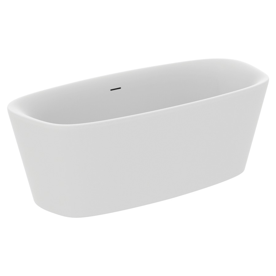 Baignoire DEA
170 x 45.5/61 x 75 cm
Acrylique, pose libre
écoulement au milieu, volume utile 185 L
coloris intérieur blanc
avec garniture d’écoulement et de trop-plein