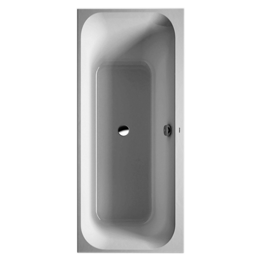 Baignoire HAPPY D.2
170 x 75 x 46 cm
matière synthétique
à encastrer
trop-plein devant au milieu
dossier à droite