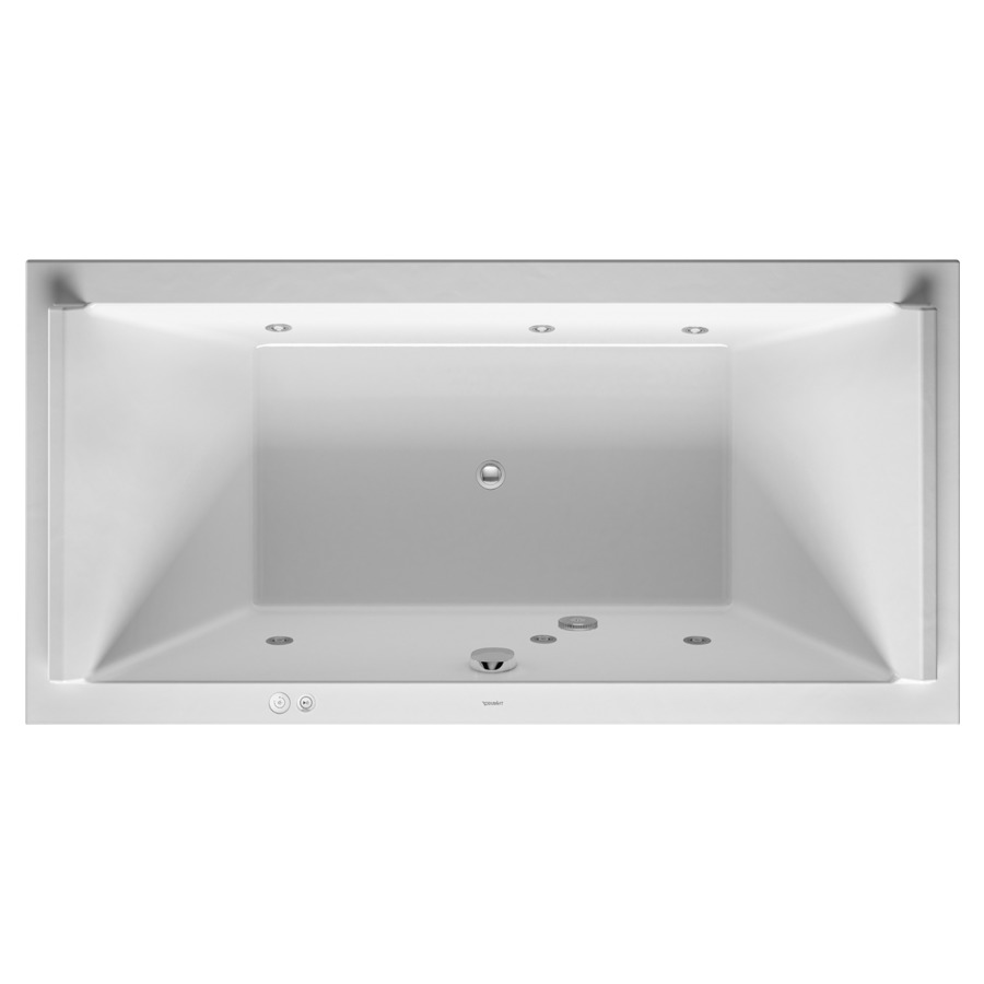 Baignoire STARCK
180 x 90 x 46 cm
Whirlpool, système Jet
matière synthétique
à encastrer ou pour tablier
2 dossiers
6 buses latérale d'air et
d'eau, vidage, chevalet
de montage