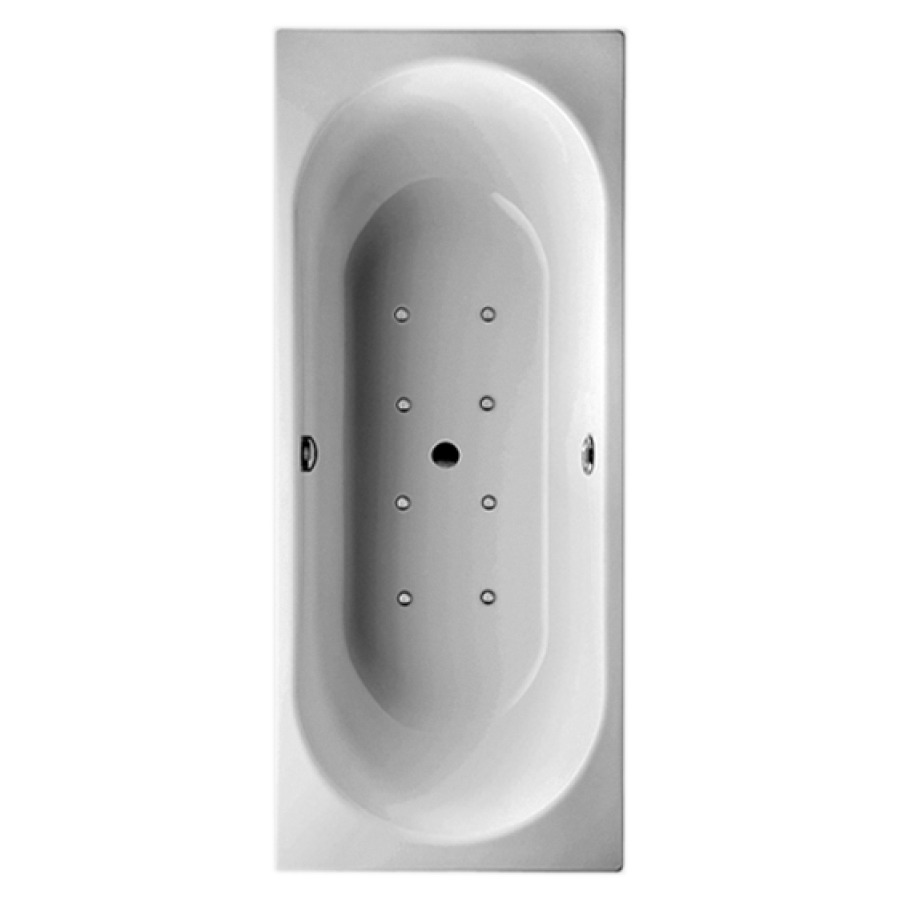 Baignoire DUETT SPA
170 x 75 x 42 cm, acier
système Whirl, 8 buses d'air
vidage, chevalet de montage