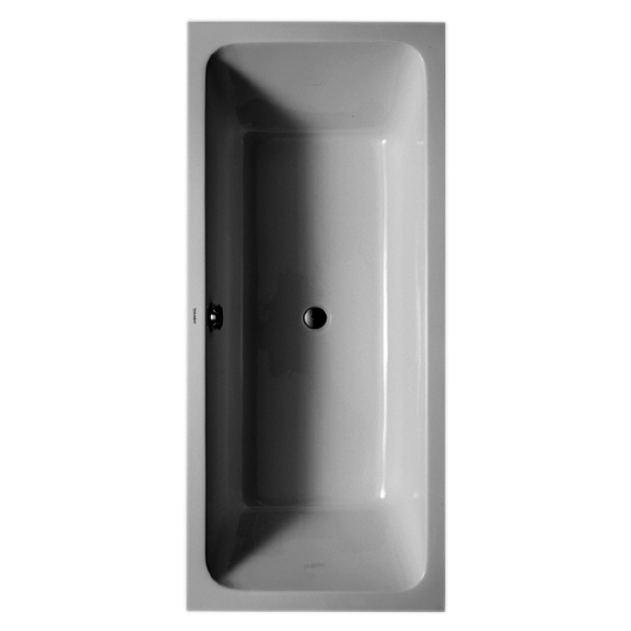 Baignoire D-CODE
180 x 80 x 42 cm, Whirlpool
système Jet-Project, matière
synthétique, modèle à
encastrer, 6 buses latérale
d'air et d'eau, écoulement
au milieu, vidage, chevalet
de montage