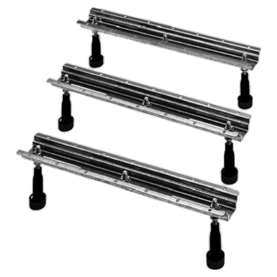 Pieds-support pour baignoire
et douche DURAVIT, p. longueur
>150 cm, H 12-19 cm, 3 pièces