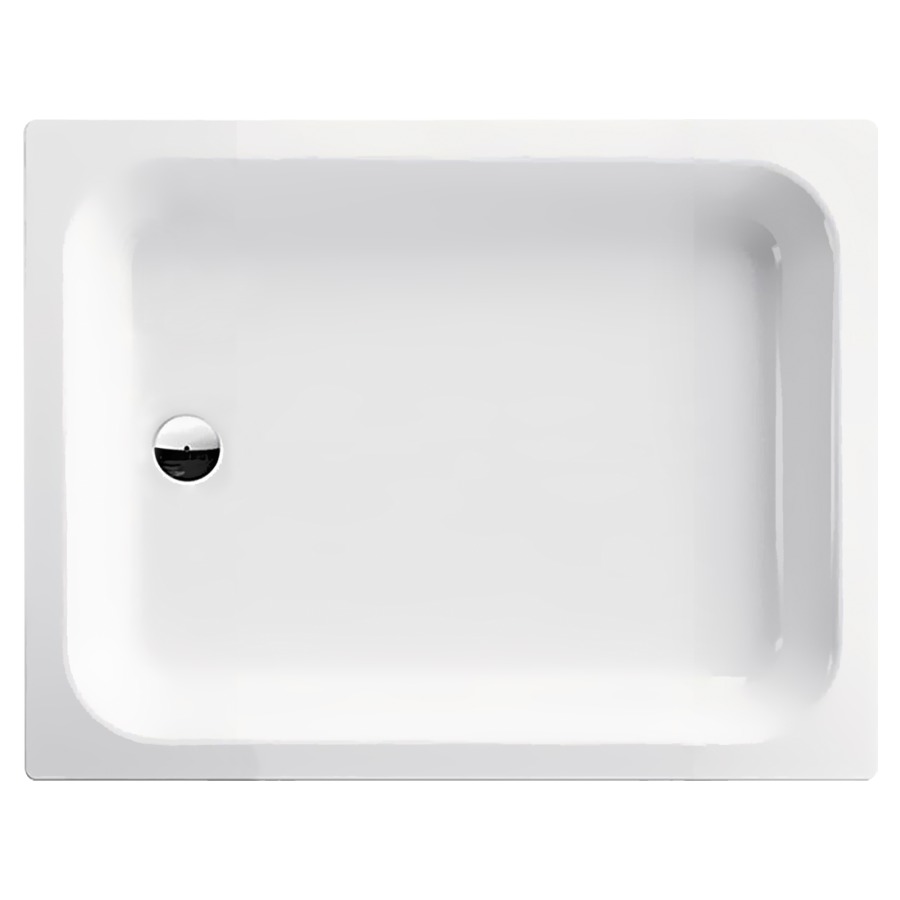 Receveur de douche SCHMIDLIN
110 x 80 x 15 cm, acier
écoulement côté étroit au
milieu D 52 mm, isolation
phonique