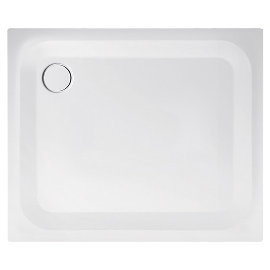 Receveur de douche SCHMIDLIN
85 x 70 x 2,5 cm, acier
écoulement côté long derrière
à gauche D 90 mm, isolation
phonique