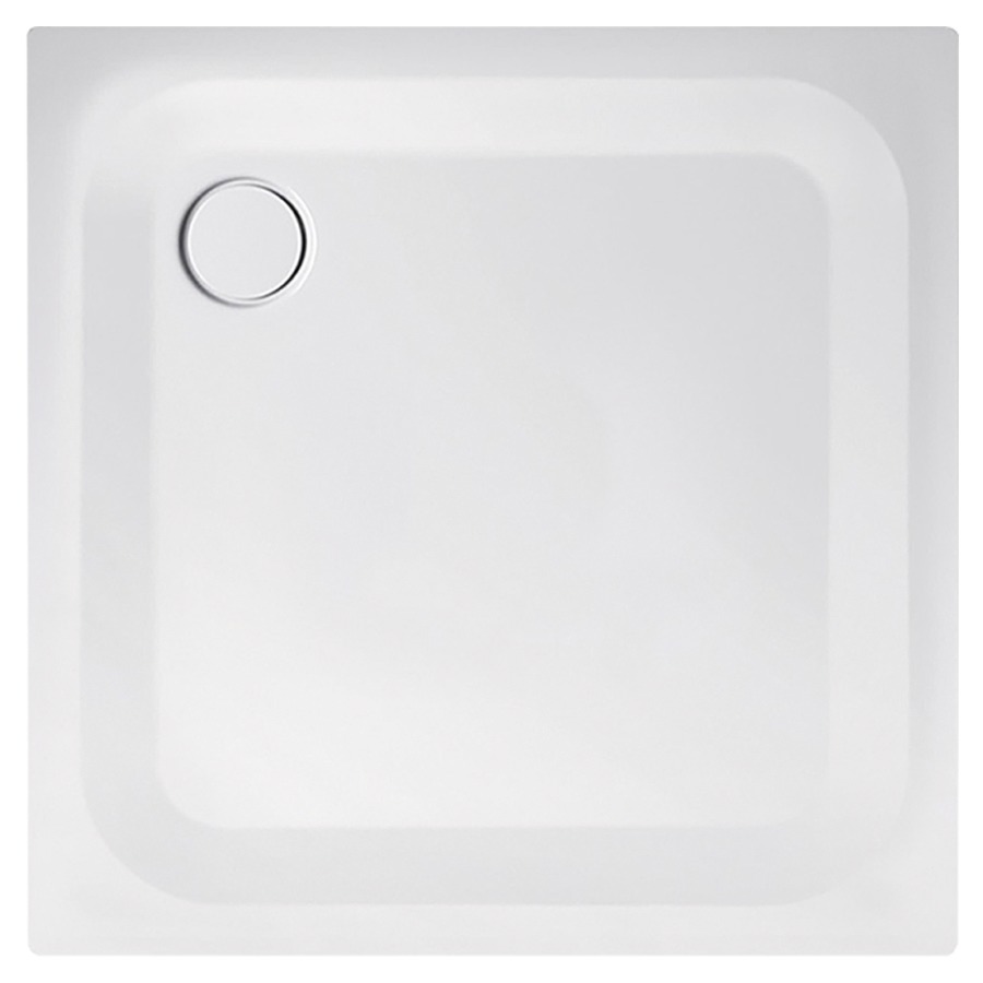 Receveur de douche SCHMIDLIN
95 x 90 x 2,5 cm, acier
écoulement côté long derrière
à gauche D 90 mm, isolation
phonique