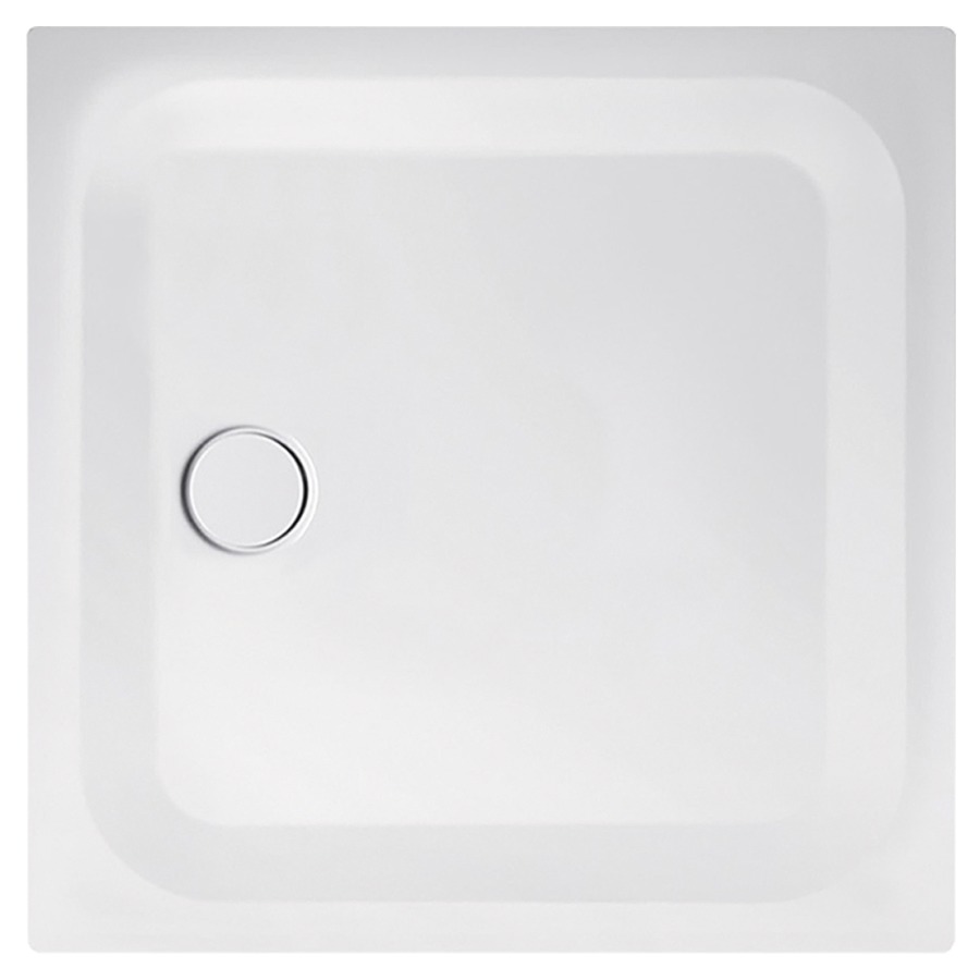 Receveur de douche SCHMIDLIN
100 x 95 x 2,5 cm, acier
écoulement côté étroit au
milieu D 90 mm, isolation
phonique