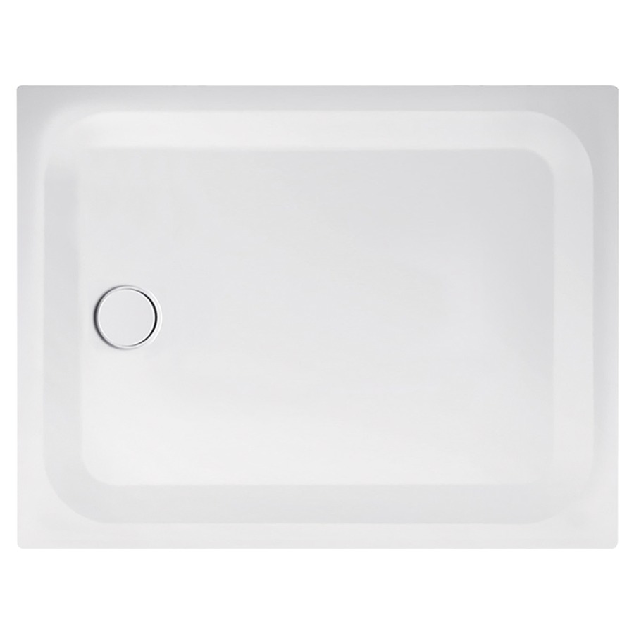 Receveur de douche SCHMIDLIN
105 x 80 x 2,5 cm, acier
écoulement côté étroit au
milieu D 90 mm, isolation
phonique