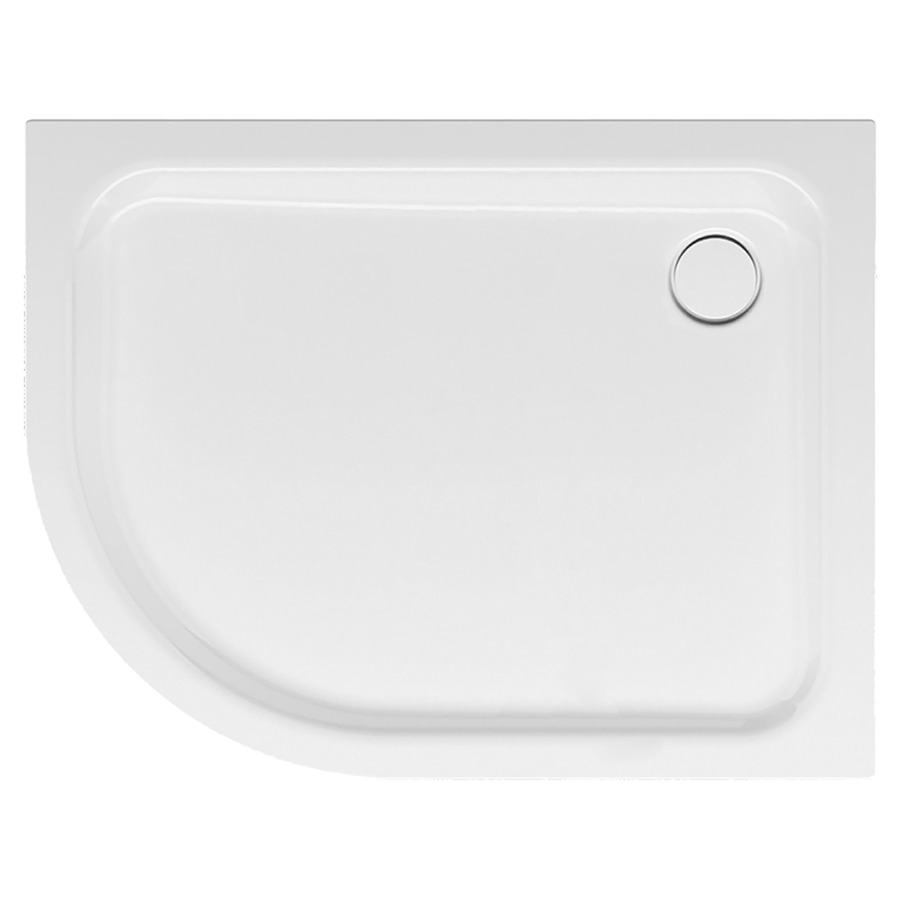 Receveur douche d'angle
SCHMIDLIN, 90 x 75 x 6,5 cm
rayon 50 cm, acier, écoulement
angle à droite D 90 mm
isolation phonique