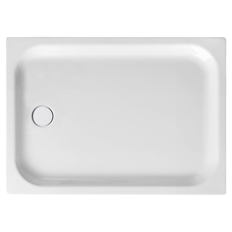 Receveur de douche SCHMIDLIN
100 x 70 x 6,5 cm, acier
écoulement côté étroit au
milieu D 90 mm, isolation
phonique