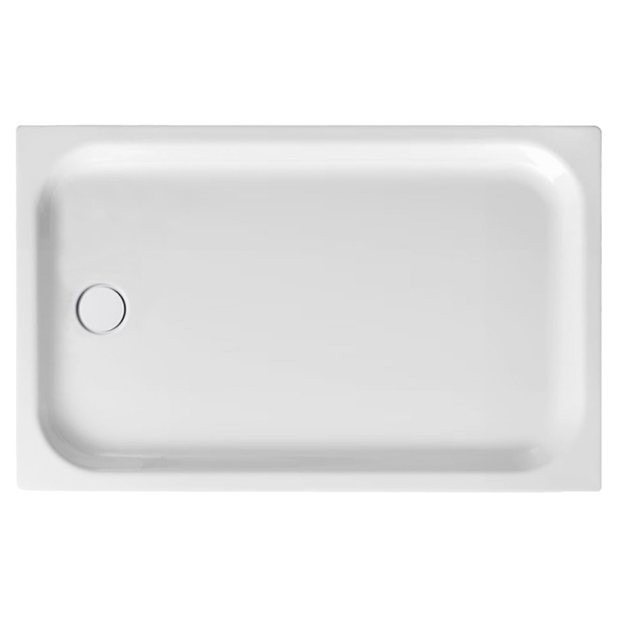 Receveur de douche SCHMIDLIN
120 x 75 x 6,5 cm, acier
écoulement côté étroit au
milieu D 90 mm, isolation
phonique
