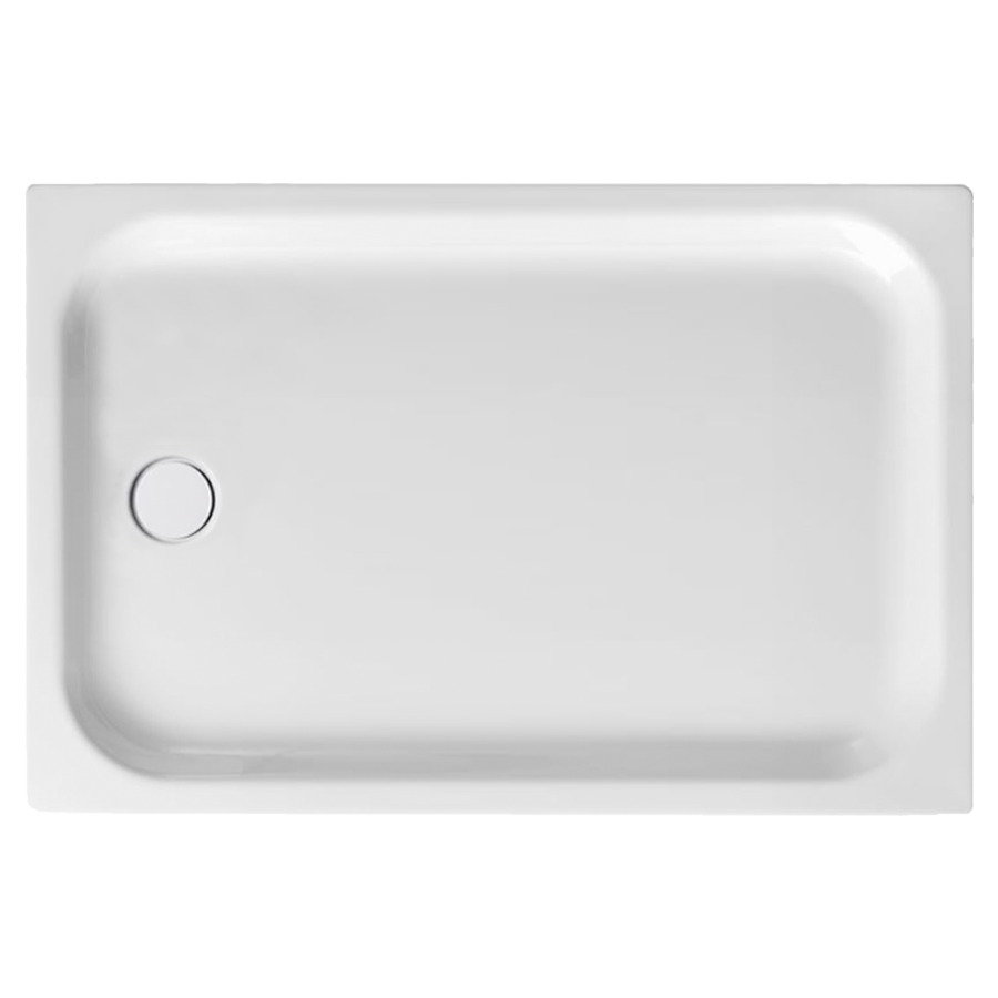 Receveur de douche SCHMIDLIN
120 x 80 x 6,5 cm, acier
écoulement côté étroit au
milieu D 90 mm, isolation
phonique