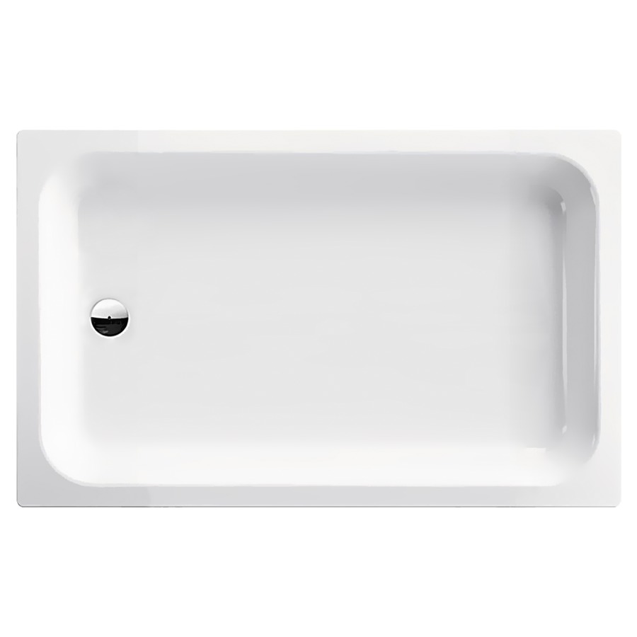 Receveur de douche SCHMIDLIN
120 x 75 x 15 cm, acier
écoulement côté étroit au
milieu D 52 mm, isolation
phonique