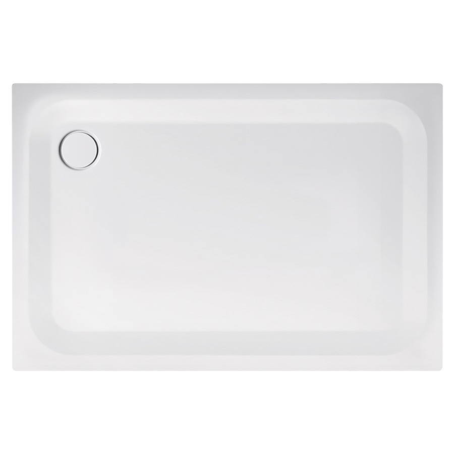 Receveur de douche SCHMIDLIN
90 x 60 x 2,5 cm, acier
écoulement côté long derrière
à gauche D 90 mm, isolation
phonique