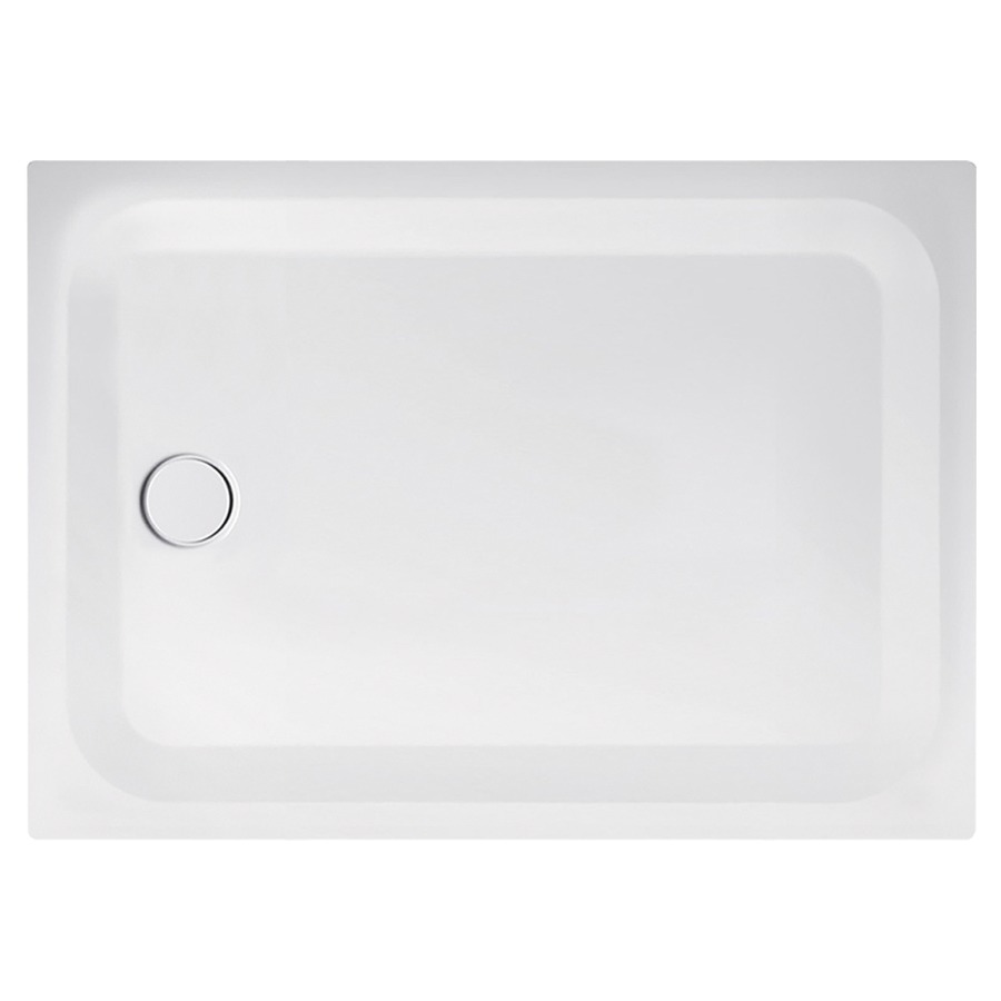 Receveur de douche SCHMIDLIN
100 x 70 x 2,5 cm, acier
écoulement côté étroit au
milieu D 90 mm, isolation
phonique