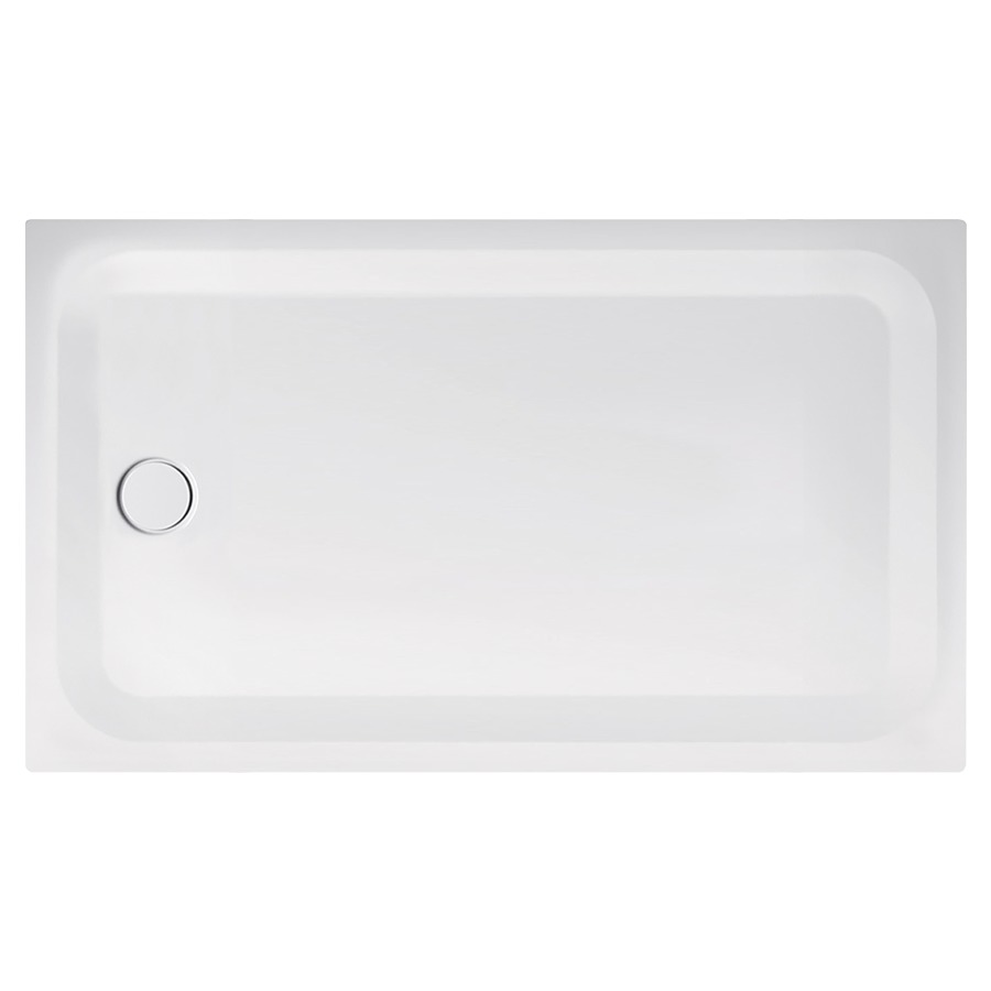 Receveur de douche SCHMIDLIN
140 x 80 x 3,5 cm, acier
écoulement côté étroit au
milieu D 90 mm, isolation
phonique