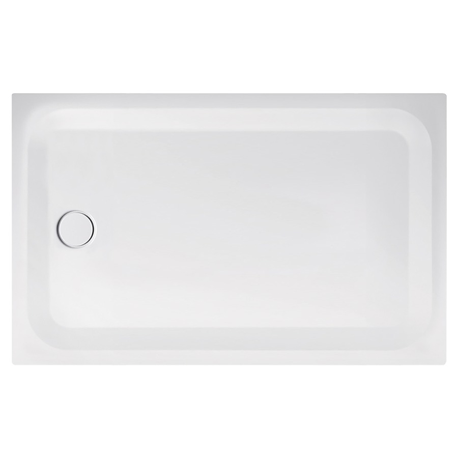 Receveur de douche SCHMIDLIN
150 x 90 x 3,5 cm, acier
écoulement côté étroit au
milieu D 90 mm, isolation
phonique