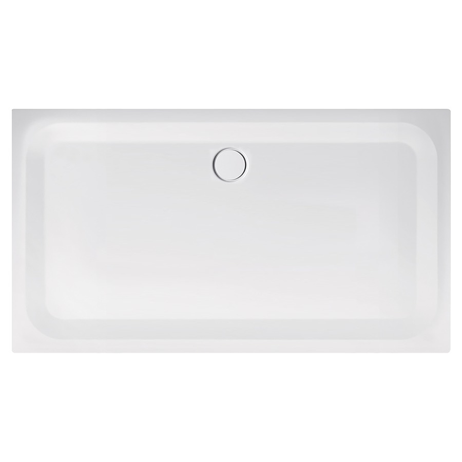 Receveur de douche SCHMIDLIN
170 x 90 x 3,5 cm, acier
écoulement côté long au
milieu D 90 mm, isolation
phonique
