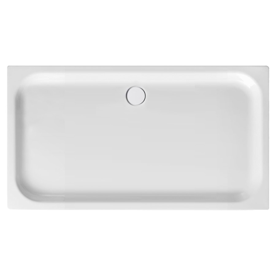 Receveur de douche SCHMIDLIN
170 x 90 x 6,5 cm, acier
écoulement côté long au
milieu D 90 mm, isolation
phonique